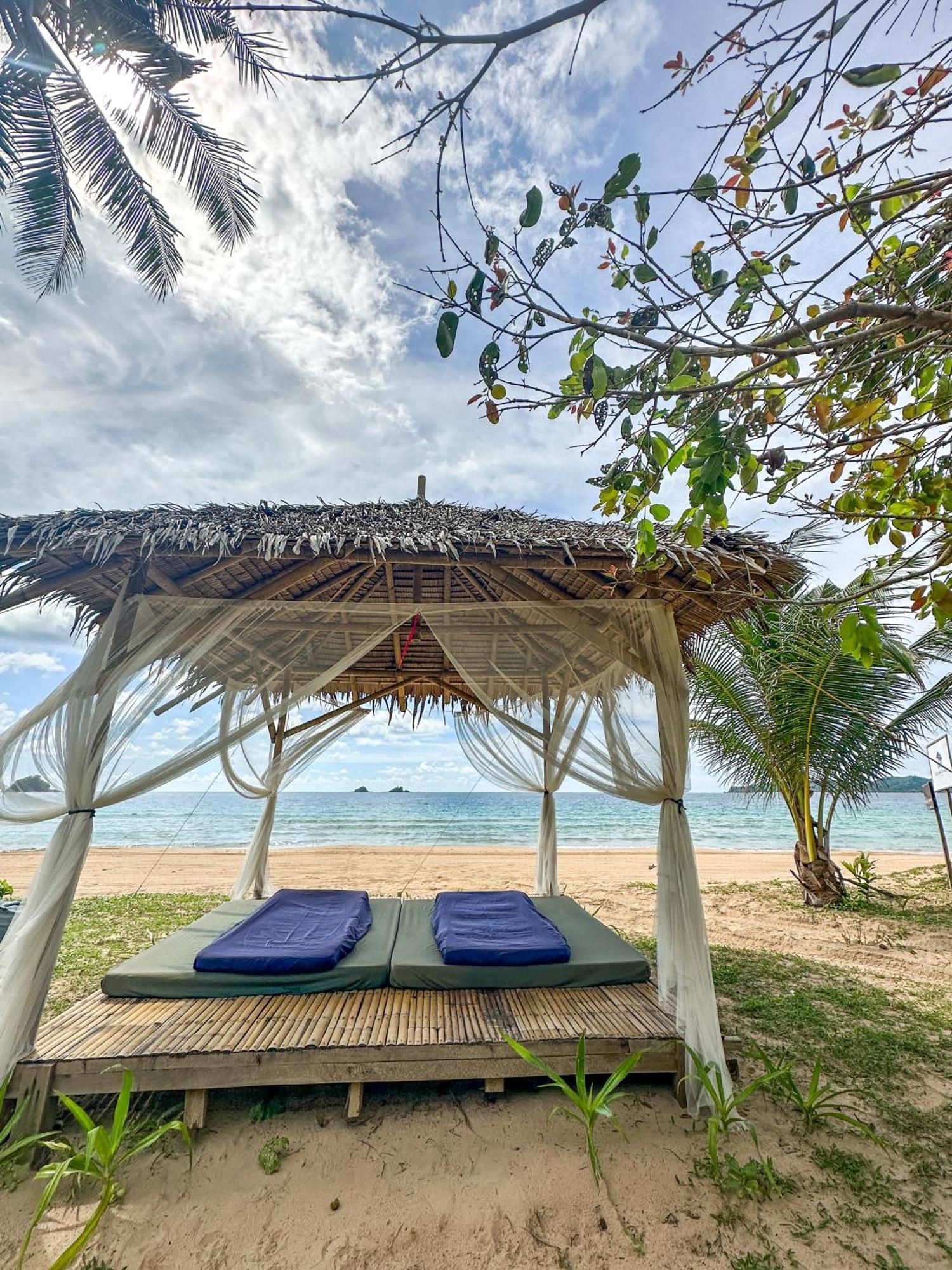 Eco Sanctuaries Nature Lodge Nacpan Beach, Ел Нидо Екстериор снимка