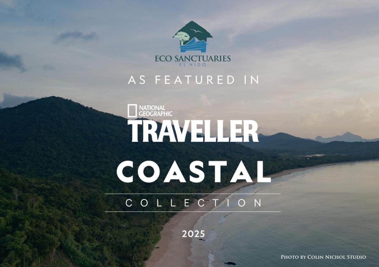 Eco Sanctuaries Nature Lodge Nacpan Beach, Ел Нидо Екстериор снимка